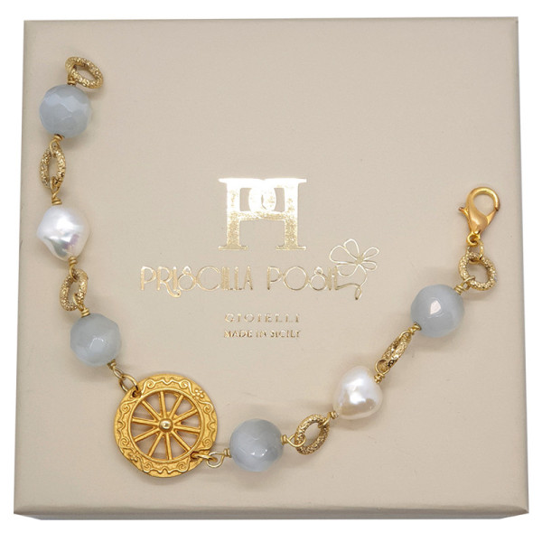 Bracciale e Orecchini Carro Grigio