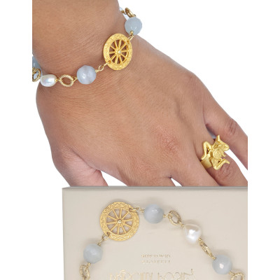 Bracciale e Orecchini Carro Grigio