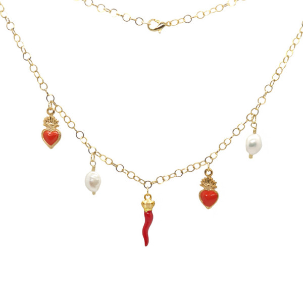 Collana charms portafortuna