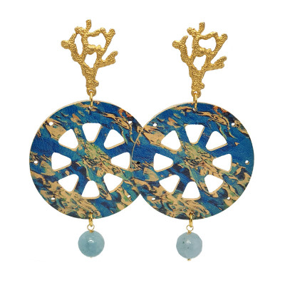 Orecchini Blu Corallo