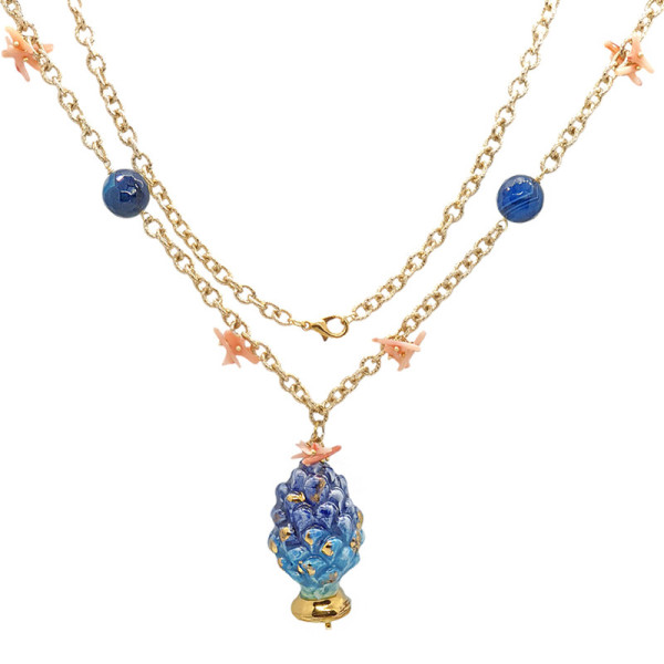 Collana Pigna in Ceramica di Caltagirone