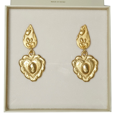 Orecchini Cuore in zama