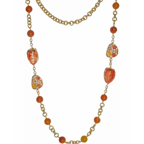 Collana Fichi D'india in Ceramica