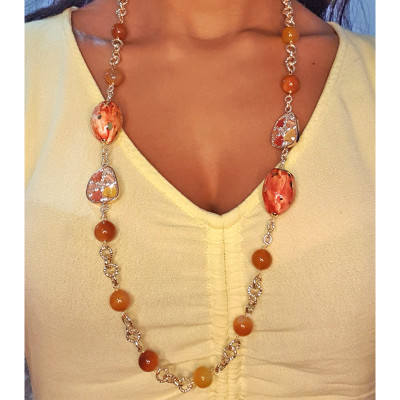 Collana Fichi D'india in Ceramica