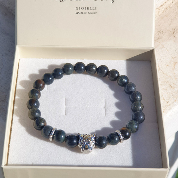 Bracciale Leopardo Pietre Muschiate