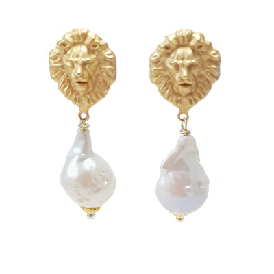 Orecchini Leo e Perle Barocche